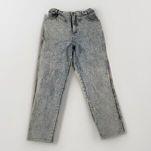 VINTAGE GITANO ACID WASH HIGH WAIST TAPERED DENIM JEANS Sz 14 80s MOM ROCKER(A22